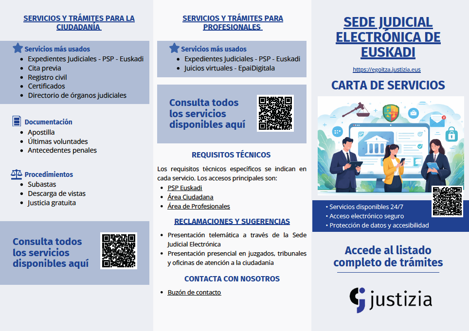 Tr&iacute;ptico sobre la Carta de Servicios